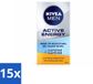 NIVEA MEN 15 x Active Energy Wake-up Gel pour le visage avec caféine - 50 ml - Pack avantage