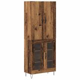 vidaXL Highboard Oudhout 69,5 x 34 x 180 cm