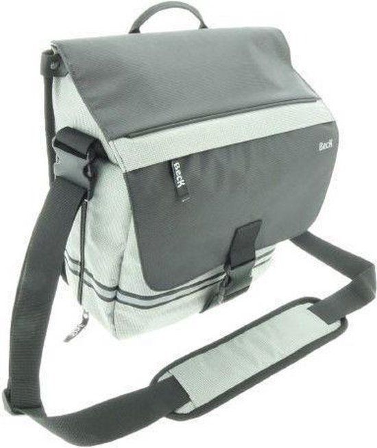 BECK YES! Single Bicycle Bag - Silver - 14L - Rear - City Bike