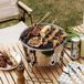 Barbecue sur table sans marque Charbon de bois Inox Argent