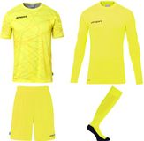 Uhlsport Prediction Bundle Keeperset Heren - Fluogeel / Zwart | Maat: M
