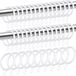 BeiJingLiangPinJiaZuoKeJiWenHuaFaZhanYouXianGongSi Anneaux de rideau blancs - set de 40