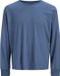 JACK&JONES - JACSOLID LOUNGE SET W NOOS - Homme - T-shirt à manches longues - XL - Polyester - Insignia Blue