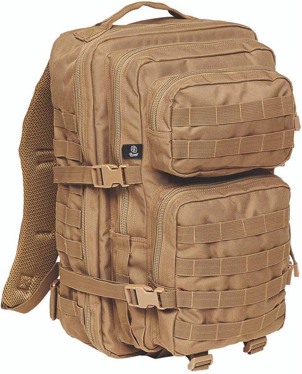 Brandit Rugtas US Cooper Large - Zwart - Polyester - 2022