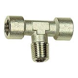 T-stuk, RIEGLER T-stuk, binnen/buiten/binnen, G/R 3/8, SW 17, messing vernikkeld