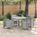 Prolenta Maison Exclusive Tuinset, 5-delig. Lichtgrijs, polypropyleen