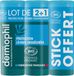 Dermophil Indien Protection Lèvres Desséchées Bio Stick Lot de 2 x 4 g + 1 Gratuit