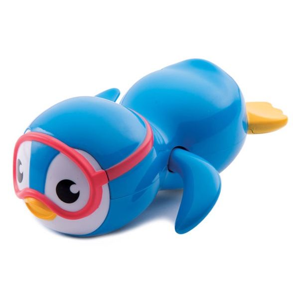 MUNCHKIN Swimming Penguin - Badspeelgoed - Unisex - 9+ maanden - Blauw/Geel
