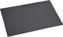 Kesper placemats/onderleggers - zwart - 29 x 43 cm - kunststof - geweven
