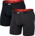 SAXX underwear co Saxx Heren Boxershort Multi-Sport Mesh - 2-Pack - Boxer met BallPark Pouch® PRO - Sport Ondergoed met kortere pijp - Grijs - XXL
