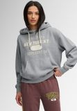 Superdry Athletic Essential Applique Cropped Hoodie Dames Grey Marl Maat 12