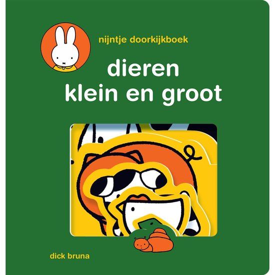 Top1Toys nijntje doorkijkboek, dieren klein en groot