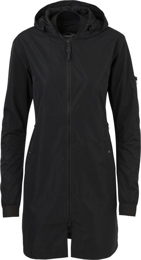 AGU Urban Outdoor Long Bomber Regenjas Dames - Zwart - XL