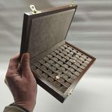 Bois Boîte à bijoux avec 50 compartiments