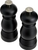 Markenlos Shenzhen Haorui Industrial Technology Co., Ltd. Salt and Pepper Mill Set - 11 cm, 2 Pieces, Matt Black Classic
