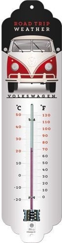 Nostalgic Art Merchandising Thermometer volkswagen road trip weather