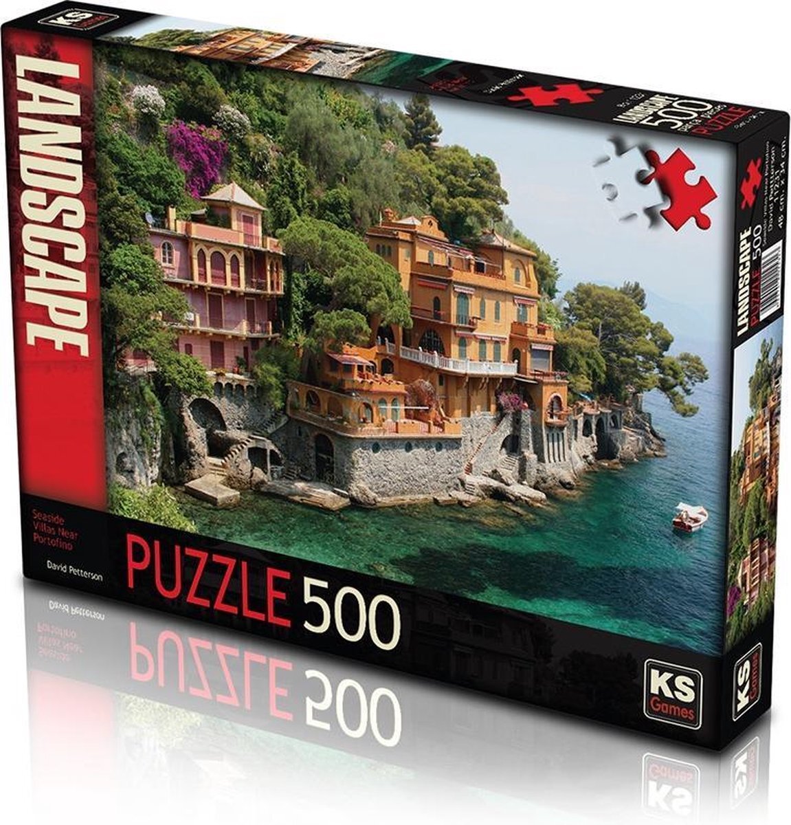 KS Games Seaside Villas near Portofino Puzzel 500 Stukjes