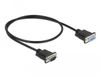 Delock 86613 Câble série Noir 0,5 m RS-232