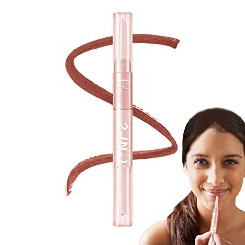 Xiaocao Matte lipliner,Double End Lip Liner Kits voor dames | Lippenverzorgingsset voor een natuurlijke look, langdurige lipmake-up voor feestjes, afspraakjes, dagelijkse looks