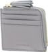 COCCINELLE Leren Kaarthoes Tassel Credit Card Holder Light Grey Lichtgrijs