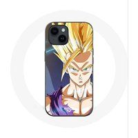 Maniacase Tasje voor iPhone 14 Dragon Ball Manga Anime Sangoku Boos Gezicht
