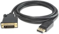 PremiumCord KPORTADK02-05 video kabel adapter 5 m DisplayPort DVI Zwart