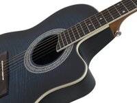 DIMAVERY RB-300 Roundback Gitaar, blauw