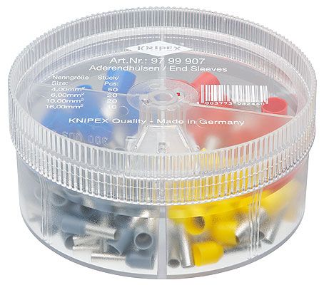 KNIPEX 97 99 907 Assortimentsboxen Met Afgestripte Adereindhulzen