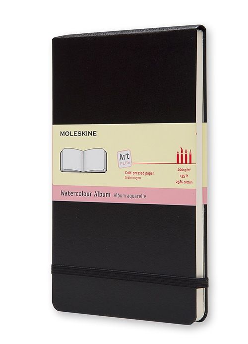 Moleskine Art Aquarel Notitieboek - Large 13x21cm - Hardcover - Zwart