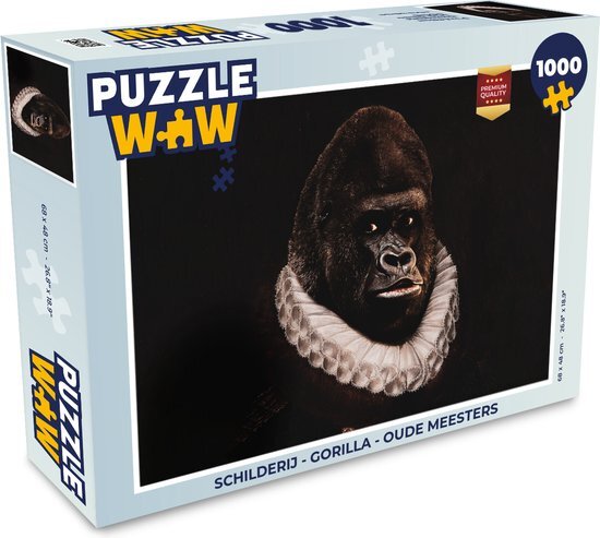 MuchoWow Puzzel Schilderij - Gorilla - Oude meesters - Legpuzzel - Puzzel 1000 stukjes volwassenen