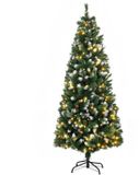 HOMCOM Kunstkerstboom - Kunststof - 180 cm - Groen