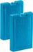 Plasticforte Koelelementen van 1000 gram - 2x stuks - blauw