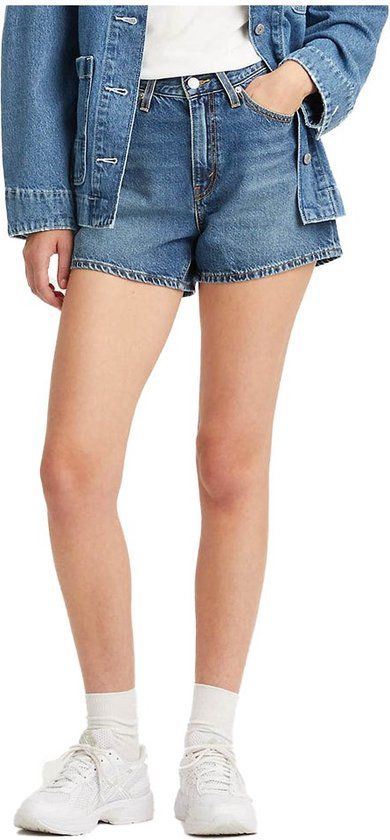 Levi's 80s Mom Shorts - Medium Indigo Worn In - W26