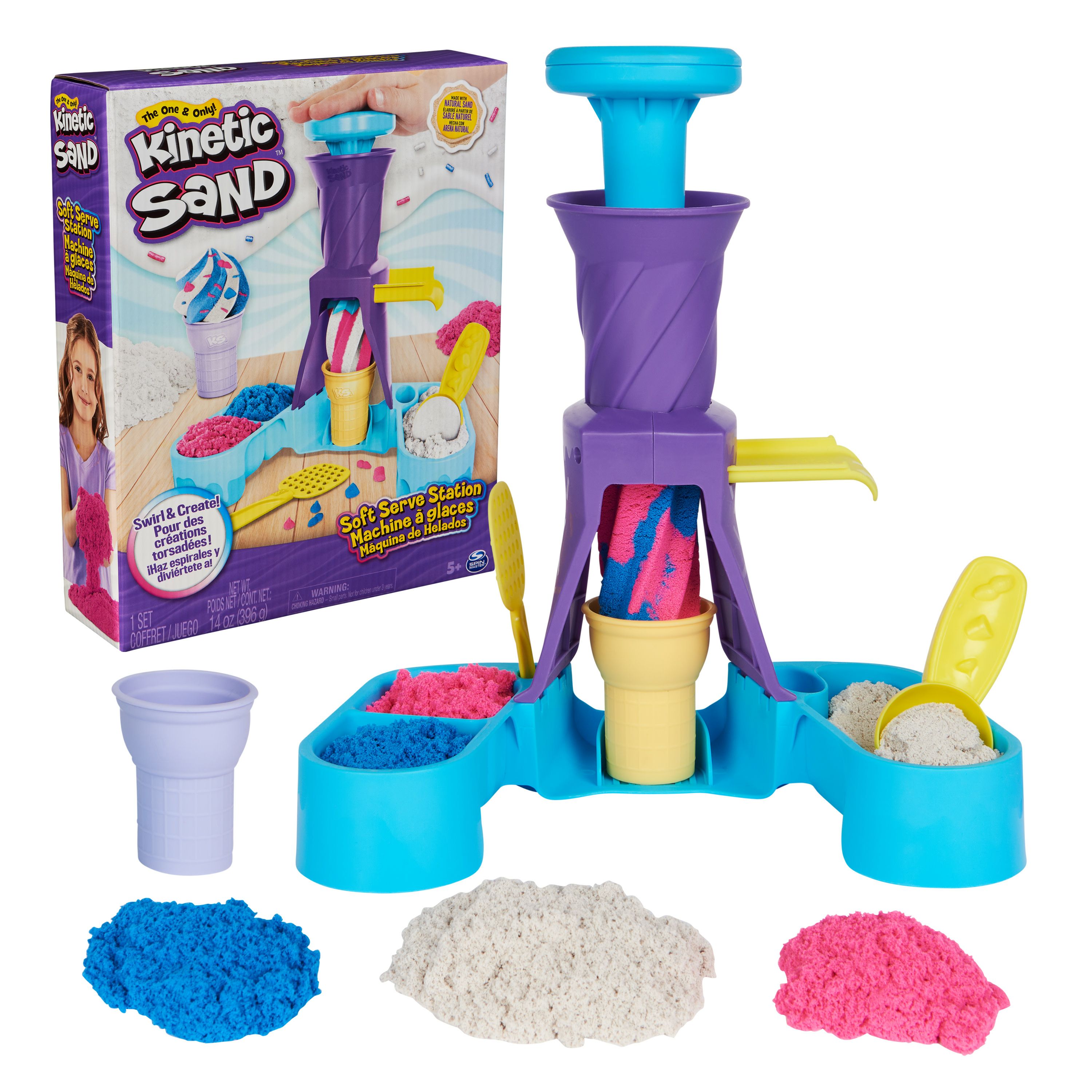 Kinetic Sand Soft Serve Station - Kinetic Sand Softijsjes Speelset