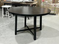 Table de salle à manger, table de cuisine, ensemble de salle à manger, noir