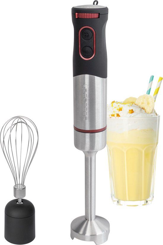 Classbach C-SMS 4001 - Staafmixer Set - 1000W - RVS - Zwart