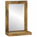 VidaXL Miroir mural Bois marron 50 x 70 cm