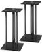 Hama Luidsprekerstandaard, set van 2 (voor zware boxen, met kabelgeleiding, trillingsdemper, boxstandaard universeel, 64cm hoogte, max. 30kg) zwart