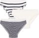 Petit Bateau Set van 3 gestreepte slips voor jongens