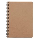 Clairefontaine 78532C Collectie Nomaddict (ex Age Bag) Spiraalschrift Bruin - A5 14,8x21 cm - 100 Pagina's Kleine Ruitjes - Wit Papier 90 g - Omslag Glanskarton met Lederkorrel