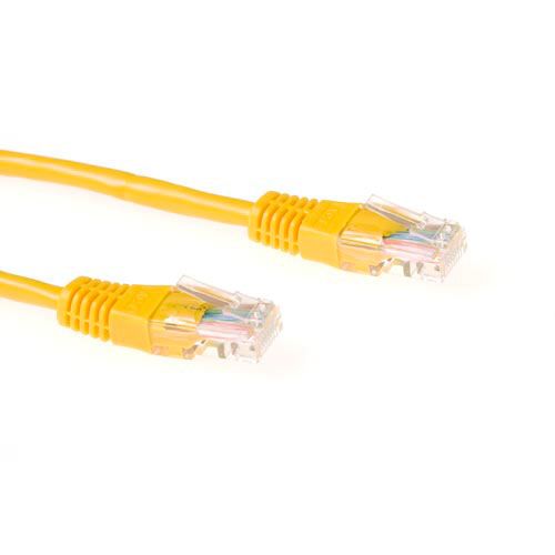 ACT Gele 15 meter U/UTP CAT6 patchkabel met RJ45 connectoren