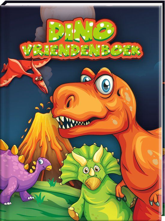 Interstat Vriendenboek Dino's - Boek - Creatief vriendenboek voor kinderen