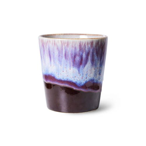 HK Living 70's Koffiekopje - Paars - 180 ml