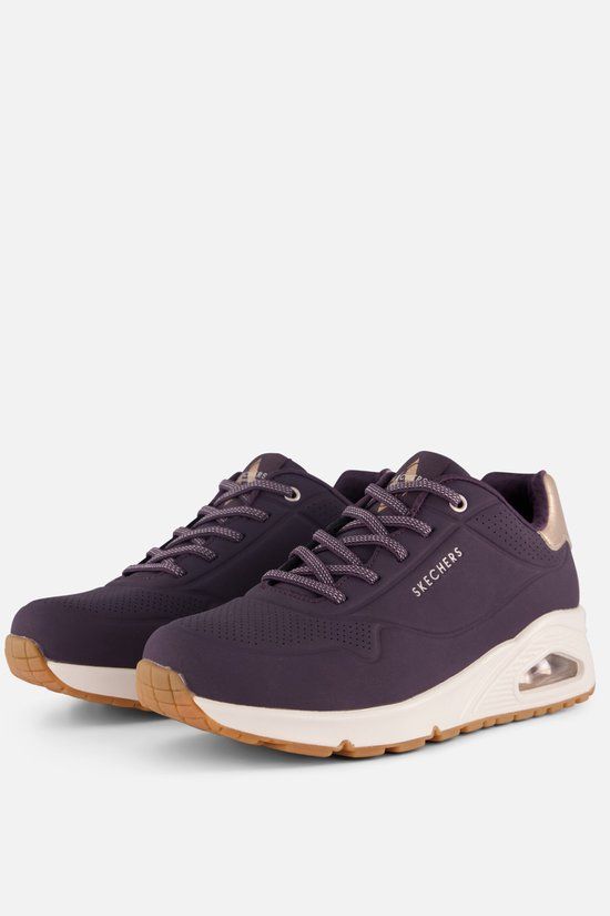 Skechers Uno Shimmer Away Sneakers paars - Maat 39