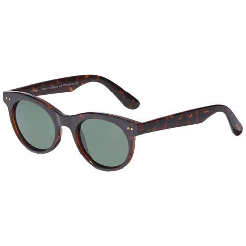PILGRIM zonnebril Jelena met tortoise print donkerbruin