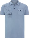 Jan Vanderstorm heren Poloshirt Lichtblauw 52/54