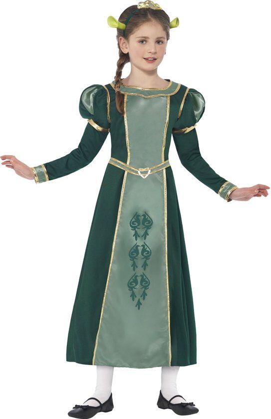 Vegaoo Prinses Fiona Shrek™ kostuum - Kinderverkleedkleding maat 128-140