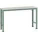 Manuflex AU7001.0001 Table de travail universelle spéciale avec plateau en mélamine, Lxlxh = 1000 x 600 x 722-1022 mm Gris, Vert