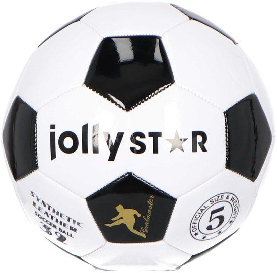 4KidsOnly Jolly Star Jollity Voetbal Semi Pro - Zwart Wit