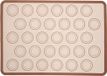 Tapis en silicone pour macarons - Beige - Tapis de cuisson pour macarons - 42x29,5 cm - Pour biscuits